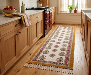 Alfombra de Algodón Bohemia Moderna NYKO MART, Hecha a Mano, Lavable, Antideslizante, Ecológica, con Patrón Geométrico, de Pelo Corto, para Interiores y Exteriores - Product Image 1
