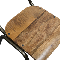 Chaise d'école Vandana Lyra Nova en bois de manguier (lot de 2)