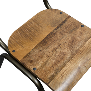 Chaise d'école Vandana Lyra Nova en bois de manguier (lot de 2) - Product Image 3