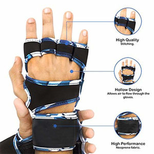 Guantes de Gimnasio para Fitness, Medios Dedos, Ligeros, Transpirables, de Nailon, para Levantamiento de Pesas, Ejercicios Pliométricos, para Hombre, Geo Brothers Company - Product Image 6