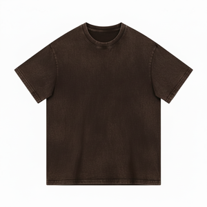 T-shirt en coton surdimensionné délavé à l'acide 230 GSM pour homme, style vintage streetwear, décontracté, respirant, doux, élégant, pour l'été, service OEM - Product Image 1