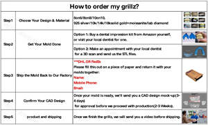 Juego de Grillz de Joyería Dental con Moissanita Certificada, Plata de Ley 925, Engaste de Garra Personalizado, Estilo Hip Hop, para Dientes Superiores e Inferiores, Compromiso - Product Image 6