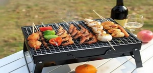 Parrilla Portátil Ligera de Carbón y Leña Plegable, Estufa de Mesa Plegable para Acampar al Aire Libre, Barbacoa EPDGFC000 - Product Image 6