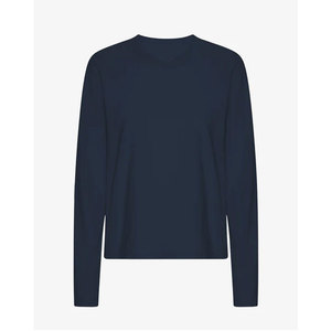 เสื้อยืดแขนยาวผู้หญิง ผ้าฝ้ายเจอร์ซีย์นุ่ม 100% ไม่หดตัว ไซส์ S-2XL - Product Image 1
