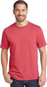 T-shirt décontracté rose uni, confortable pour tous les jours, col rond - Product Image 2