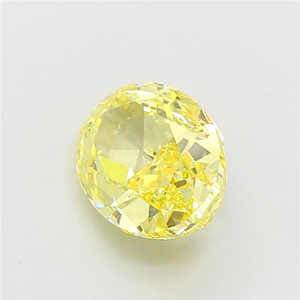 Diamant de laboratoire ovale jaune intense et vibrant, certifié CVD, pour des chefs-d'œuvre de joaillerie haut de gamme - Product Image 2