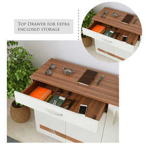 Étagère à chaussures autoportante Kaspen avec 3 portes à fentes réglables - Product Image 2