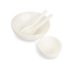 Bols à salade classiques en résine écologique polie faits à la main, grande taille, multicolores, haute qualité, jetables, compatibles lave-vaisselle, pour fêtes - Product Image 1