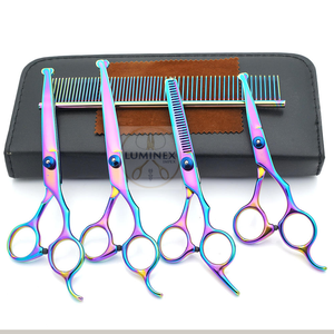 Premium Pet Grooming <b>Scissors</b> Set – Made from High-Quality Stainless Steel, Professional <b>Dog</b> & Cat Hair Cutting Kit with Case - Product Image 4