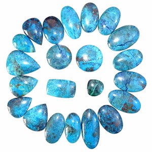 Amazing Natural Shattuckite Gemstones Shattuckite Wholesale Lot Cabochons Handmade Shattuckite Loose Gemstones Ready to Ship - Product Image 5