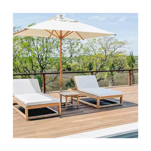 Modern Chaise <b>Reclines</b> <b>Chairs</b> with Super Comfortable Cushion Teak <b>Wood</b> Sun Lounger Manufacturing in Indonesia - Product Image 6