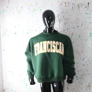 Sudadera FRANCISCAN DARK HUNTER con cuello alto, 100% color crema, con apliques bordados, cuello ancho, CLUSH SPORTS - Product Image 3