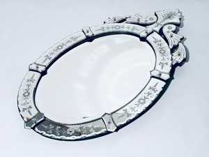 Elegant <b>Large</b> Venetian Silver <b>Framed</b> Mirror, Decorative Rectangular Accent for Modern Interior, Fireplace & Luxury Wall Styling - Product Image 2