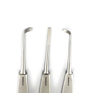 Juego de 3 Elevadores Dentales Warwick-James Rectos, Izquierdo y Derecho, Instrumentos Quirúrgicos para Extracción de Dientes y Elevación de Raíces - Product Image 6