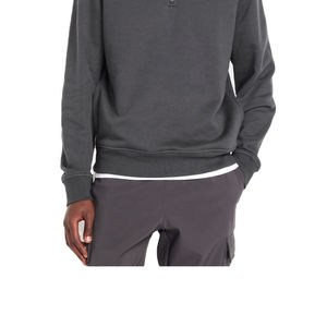 Latest Design <b>Men's</b> High Quality 100% Cotton Fleece Embroidered Pullover Top Winter <b>Half</b> <b>Zip</b> Solid Hoodies <b>Sweatshirts</b> - Product Image 5