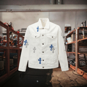 Chaqueta Casual de Invierno para Hombre, Estilo Hip-Hop, con Apliques Retro Americanos, Ecológica, Transpirable, con Logotipo Frontal, Resistente al Viento, Venta al Por Mayor - Product Image 2