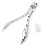 Coupe-cuticules incurvés résistants à la rouille en acier inoxydable, outil professionnel de soin des ongles, instrument de beauté pour les doigts, haute qualité