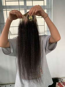 CDYHAIR Cierre de Cabello Liso con Encaje Transparente, 100% Cabello Humano Natural Liso, Encaje Transparente HD, Extensiones de Cabello Sedoso y Suave - Product Image 3