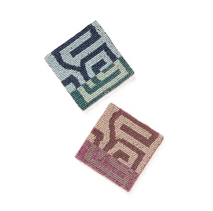 แผ่นรองแก้วปักลูกปัดสไตล์วินเทจ งานปักมือประณีต ตกแต่งโต๊ะอาหาร - Product Image 3