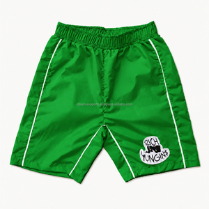 Shorts coupe-vent pour hommes, été, polyester, décontractés, taille élastique, cargo, polyester, shorts en nylon personnalisés pour hommes avec poches - Product Image 2