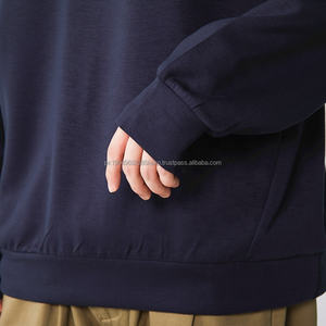 Haute qualité 300g Polyester coton Spandex mélange logo personnalisé impression broderie logo unisexe femmes hommes plaine pull à capuche - Product Image 6