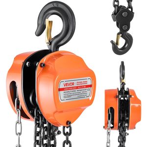 Heavy Duty 2 Ton 4400 Lbs capacità paranco a catena 20 ft altezza di sollevamento manuale blocco a catena G80 paranco a catena - Product Image 1