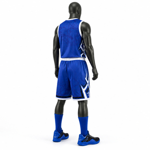 Ensemble de sport à séchage rapide, logo personnalisé, réversible, fabriqué au Pakistan, 2026, uniforme de basketball d'entraînement, unisexe, respirant, imprimé - Product Image 2