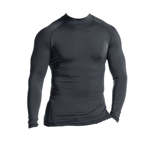 <b>mens</b> compression shirt gym fitness athletic wear quick dry <b>stretch</b> fabric training workout tee manufacturer direct - Product Image 5