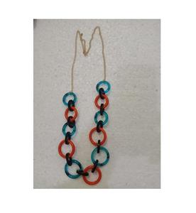 Collar de Cuentas de Resina Vintage Moderno, Diseño Minimalista Chic, Cuentas de Colores Brillantes para Usar en Capas, para Fiestas, Unisex - Product Image 3