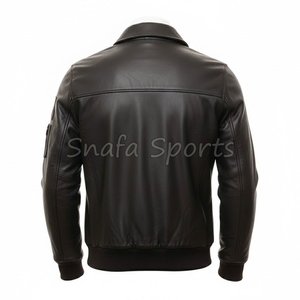 Chaqueta de Cuero Genuino Original para Hombre, Chaqueta de Cuero Clásica y Moderna, Chaqueta de Motociclista Impermeable - Product Image 2