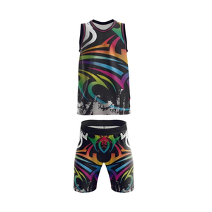 Tenue de badminton personnalisée Alpha Team par sublimation – Ensemble maillot et short de badminton à séchage rapide pour adultes et jeunes – Vente en gros – Sport de raquette durable - Product Image 2