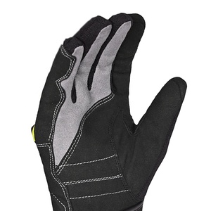 Gants de course en cuir véritable pour homme, résistants, courts, pour le ski, le motocross, la moto, le vélo, avec logo - Product Image 5