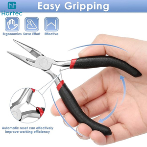 Wholesale Professional Carbon Stainless Steel Jewelry Making Pliers Mini Round Nose <b>Wire</b> Wrapping Beading Tools Set - Product Image 5