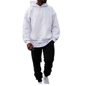 Venta al por mayor 100% de algodón de gran tamaño liso Sudadera con capucha Unisex con capucha cremallera diseño logotipo personalizado temporada de invierno tela estampada - Product Image 4