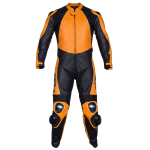 Traje de Carreras MotoCP de Stefan Bradl, Traje de Cuero de Una Pieza Premium para Pista con Protectores Deslizantes, Mono/Traje OEM con Certificación CE - Product Image 1
