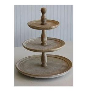 Support à gâteau rond en bois de manguier, plateau à gâteau sur piédestal, présentoir à desserts fait main pour mariage, fête, maison, artisanat en bois - Product Image 1