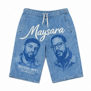 Premium Quality Sdl Custom Cool Fashion 100% Cotton Solid Mid-<b>Weight</b> Hip Hop High Waist Elastic Waist Waterproof Men Shorts - Product Image 6
