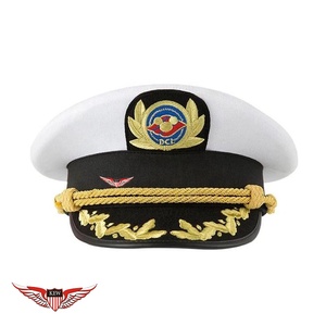 Gorra de Uniforme de Capitán de Disney Cruise Line al por Mayor de KEW |   Gorra con Bordado de Hoja de Roble Dorada |   Gorra para desfiles y ceremonias - Product Image 2