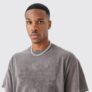 Oversized T Shirt Men Vintage Washed Cotton T Shirts Streetwear Loose Fit <b>Acid</b> Wash T-Shirt Custom Logo <b>Drop</b> Shoulder Casual Tee - Product Image 6