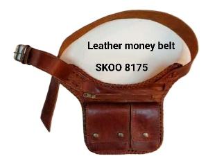 Riñonera de cuero para correr, bolso de viaje al aire libre, de cintura de tamaño grande, soporte para dinero y teléfono de corredor y cinturón de dinero bohemio - Product Image 2