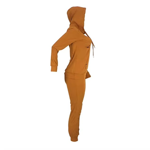 Conjunto Deportivo Informal de Punto para Mujer, de Algodón y Felpa, con Logotipo Personalizado, Proveedor Mayorista de Ropa Deportiva, Traje de Dos Piezas para Correr - Product Image 5