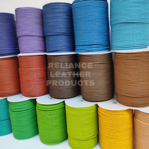 Round Leather Cord <b>Rope</b> in Multiple Colors for <b>Bracelet</b> Making 1mm Diameter Roll Packaging Jewelry Findings - Product Image 1