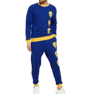 Vêtements de sport unisexes personnalisés OEM, coupe-vent pour homme avec pantalon de jogging, polyester et coton - Product Image 3