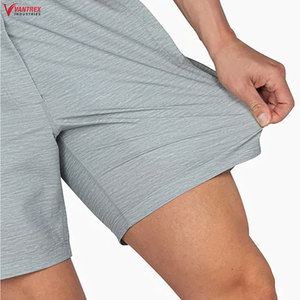 Shorts de sport athlétiques pour hommes, taille haute, en toile unie, respirants, séchage rapide, grandes tailles, avec poches, pour la plage, la gym et l'entraînement, vente en gros à prix abordable - Product Image 5