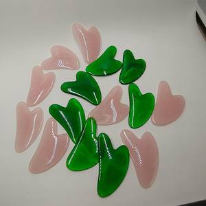 Wholesale Best Price Handmade Green Crystal Carved Resin Gua Sha Figurine High Quality Customized Sizes Religious Love CRAFT - Product Image 6