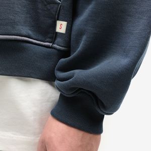 Sweat à capuche pour homme de haute qualité, délavé à l'acide, oversize, à double fermeture éclair, style streetwear vintage, épais et vierge - Product Image 5