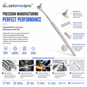 Retractor Muscular Estilo CLOWARD, Hoja Corta de 7.75in (19.7cm), 6.4mm x 9.5mm, Zetomed Pro - Product Image 4