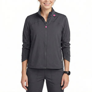 Blouse médicale à manches froncées en gros, uniformes d'infirmière personnalisables, vestes d'hôpital extensibles haute performance - Product Image 1