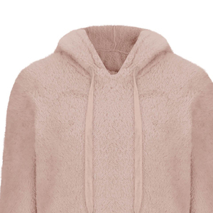 Custom Winter <b>Sherpa</b> <b>Fleece</b> Hoodie for <b>Men</b> Women Warm Soft Plush Pullover Hooded Sweatshirt Casual Streetwear Outerwear Supplier - Product Image 4