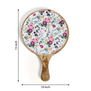 Red Violet Mango Wood Pizza Serving Tray More Durable and Reliable Wooden Serving Tray Premium Quality Available At Lowest Price - Product Image 2